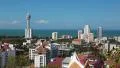 Panorama view of Pattaya city and Gulf of Siam, Thailand HD Footage
