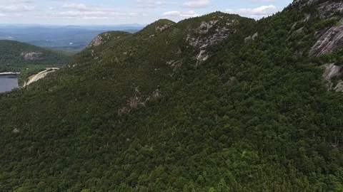 Panorama View of White Mountain New Hampshire 4K Stock Footage 93306959