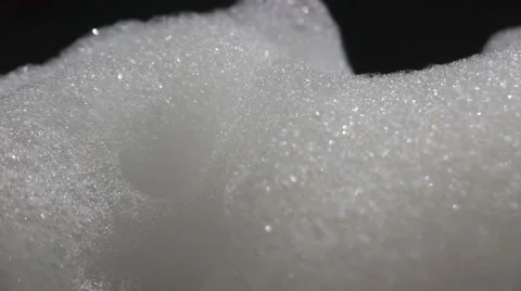 Panorama View Of The White Shining Soap Foam Stock Footage 62741660