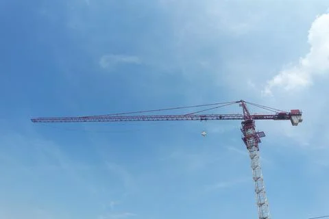 Panorama view at workers are working on large construction sites and many c.. Stock Photos