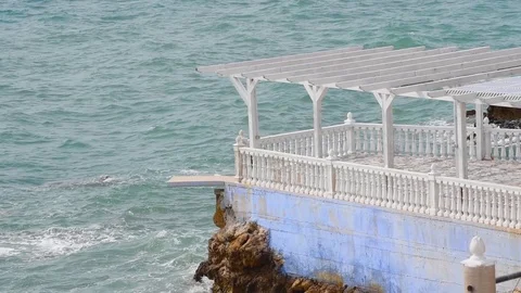 Panorama Viewpoint on Ionian seashore Video stock 120766990