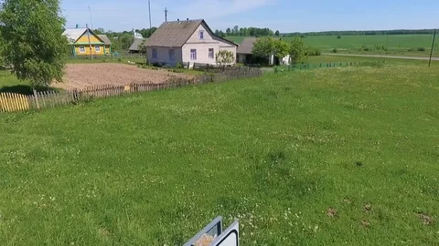 Panorama of Vselub, Belarus. Shoot by drone Stock Footage 97183655