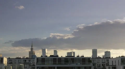 Panorama of Warsaw. Vídeos de archivo 67976172