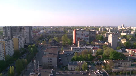 Panorama of warsaw (to the north) Stock Footage 35280103