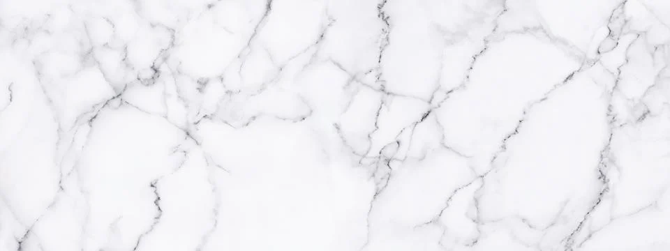 Panorama white marble texture for background or tiles floor decorative design Stock Photos