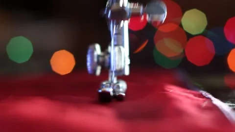 Panorama of the work of the sewing machine 3 Stock Footage 318311602