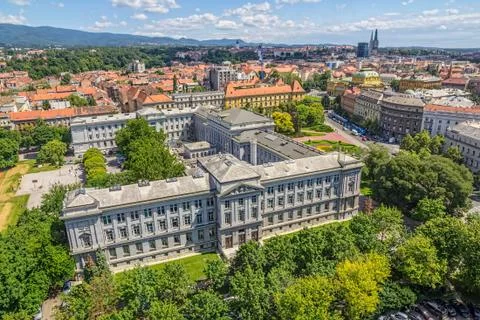 Panorama of Zagreb Stock-Fotos