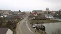 Panorama of Zbarazh city, western Ukraine HD Footage