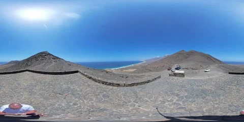Panoramic 360 VR view from Mirador de Cofete, Fuerteventura Видео 313001561