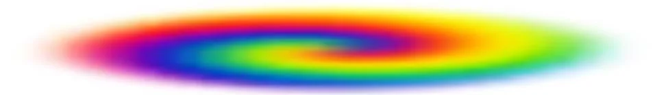 Panoramic abstract colored blurred gradient background. Stock-Illustration