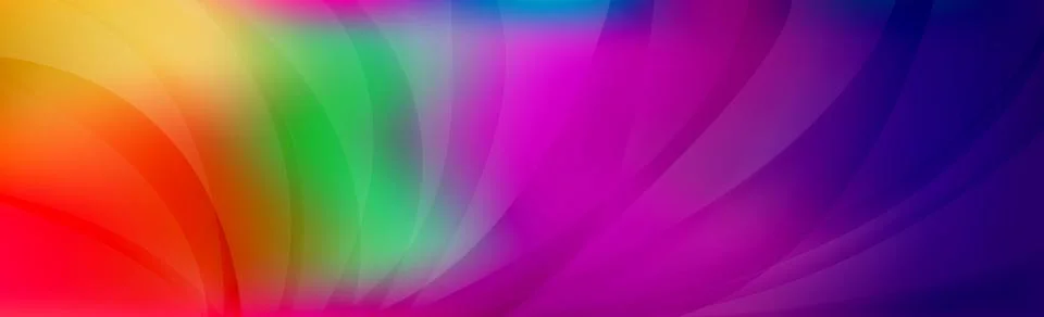 Panoramic abstract web background colorful gradient - Vector Illustrazione stock
