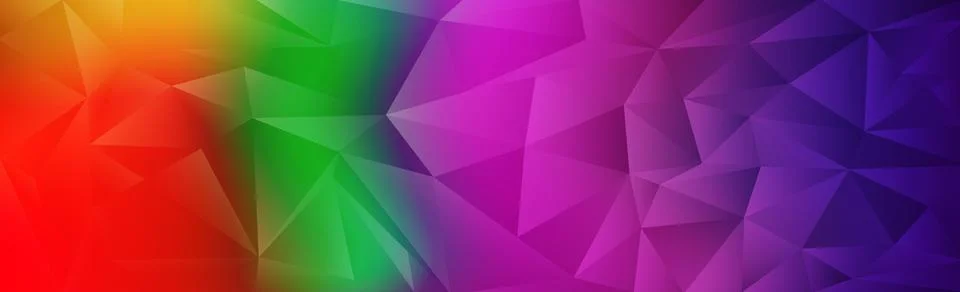 Panoramic abstract web background colorful gradient - Vector Stock Illustration