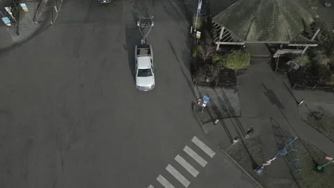 Panoramic Aerial Drone Flight Over Port Moody Pier in Autumn Stock Footage 222245910