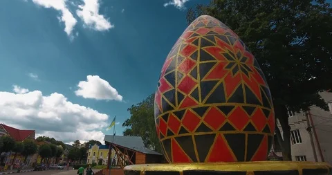 Panoramic Aerial drone view of small town Stock Footage 112953663