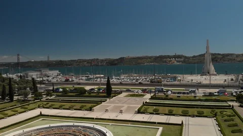 Panoramic aerial view Belem district in Lisbon Stock-Footage 106664664