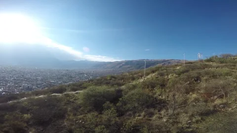 Panoramic aerial view of cochabamba city in bolivia Stock Footage 337408618