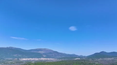 Panoramic aerial view of the Tietar Valley 스톡 동영상 306603974