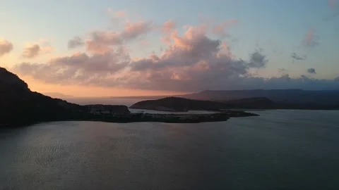 Panoramic aerial view of voidokilia beach, one of the best beaches in Europe. Vídeos de archivo 197583000