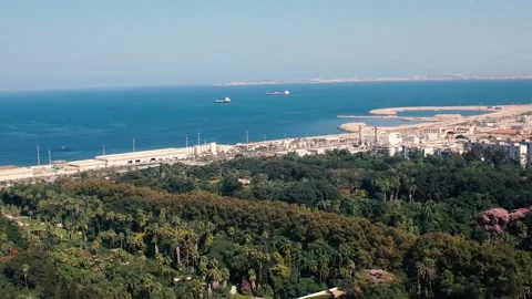 Panoramic Algiers Coast Stock Footage 162317494