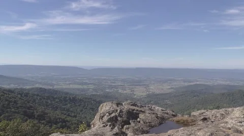 Panoramic Appalachian Mountain View Stock Footage 69027599