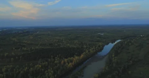 Panoramic Autumn landscape. Stock Footage 61480278
