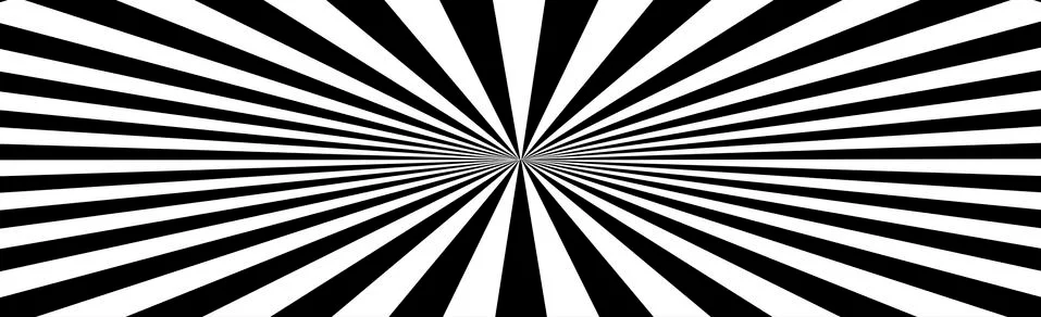 Panoramic background abstract rays of the sun around - illustration Stock Illustration