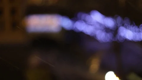 Panoramic background of a city blur Stock Footage 85270376