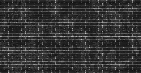 Panoramic background dark texture old brickwork, peeling paint - Vector Illustrazione stock