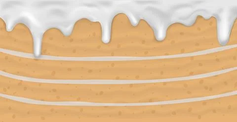 Panoramic background layer cake, food texture - Vector 스톡 일러스트