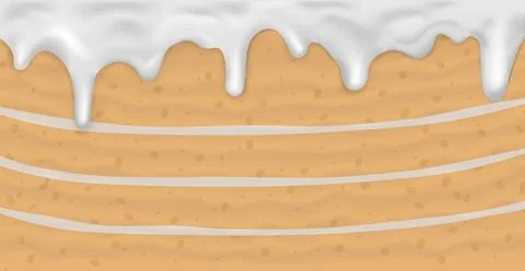 Panoramic background layer cake, food texture - Vector Panoramic backgroun... Stock Photos