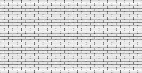 Panoramic background light texture smooth brickwork - Vector Stock Illustration