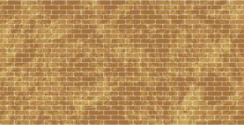 Panoramic background texture old red brickwork, peeling paint - Vector Stock Illustration