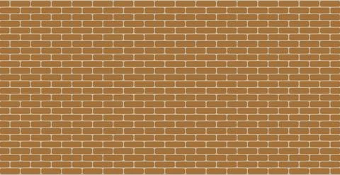 Panoramic background texture smooth red brickwork - Vector Illustrazione stock