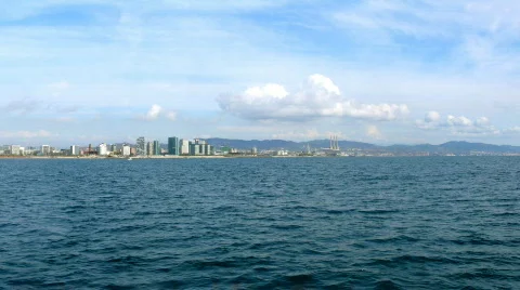 Panoramic Barcelona 01 Stock Footage 520563