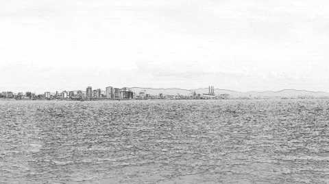 Panoramic Barcelona 05 Stock Footage 520644