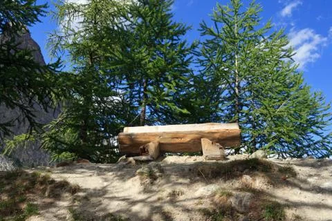 Panoramic bench Stock Photos