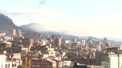 Panoramic of Bogotá Stockbeeldmateriaal 68925936
