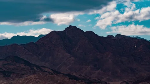 Panoramic bottom view of mountains of Sinai Peninsula Stockbeeldmateriaal 179465622