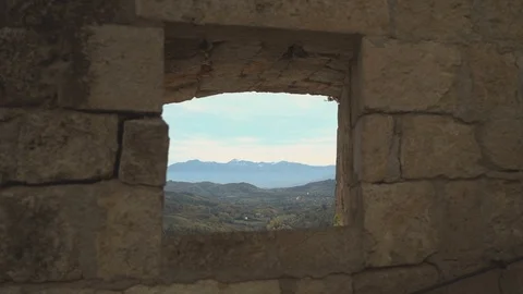 Panoramic Breach in a Wall Video stock 85483654