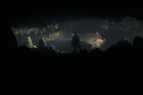 Panoramic cave Stock Photos