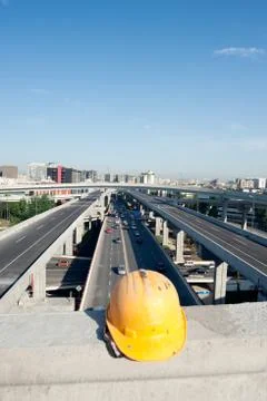 Panoramic city overpass Stock-Fotos