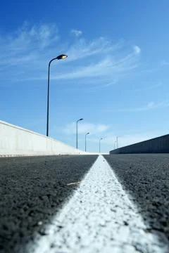 Panoramic city overpass Stock Photos