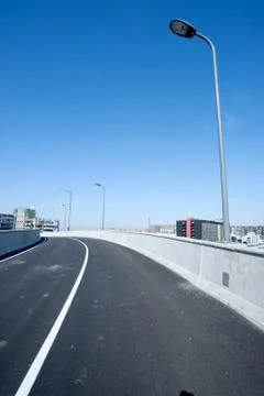 Panoramic city overpass Stock Photos