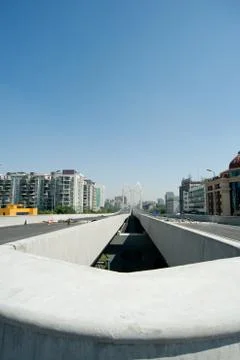 Panoramic city overpass Stock Photos