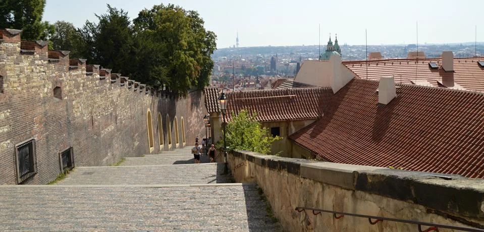 Panoramic city Stock Photos