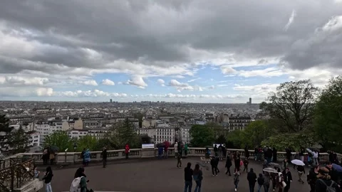 Panoramic City View from Elevated Point Stock Footage 295402861
