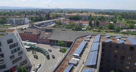 Panoramic cityscape of Berlin from the top Germany. Stock Footage 120967468