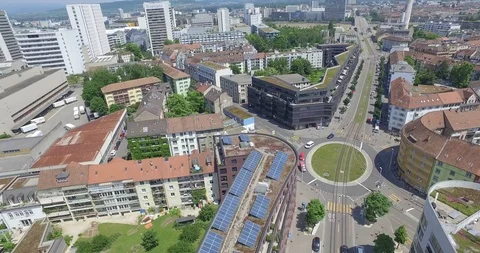 Panoramic cityscape of Berlin from the top Germany. Stock Footage 120967677