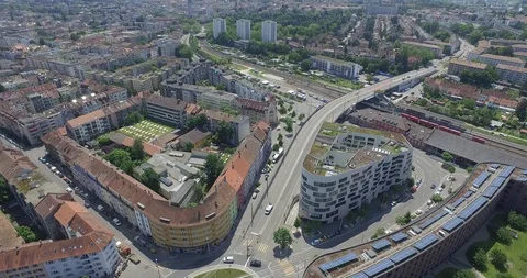 Panoramic cityscape of Berlin from the top Germany. Stock Footage 120967932