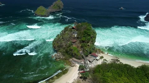 Panoramic Coast of Goa Cina Beach Malang August 4 2026 Video stock 342345247
